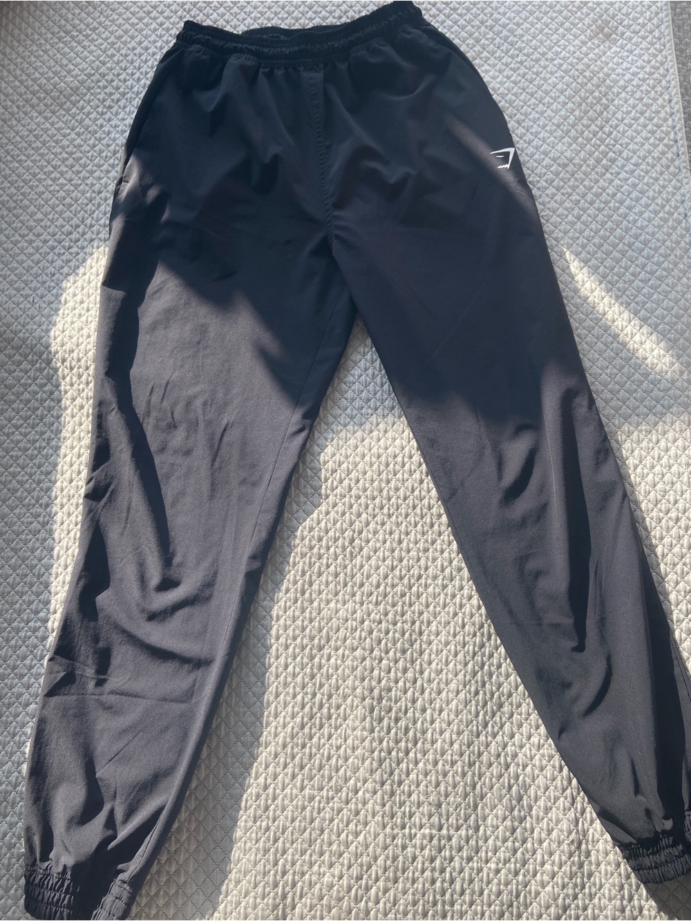 GYMSHARK Unisex Black Athletic Track Pants - Comfortable Everyday Joggers